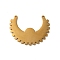 Bohemian Style 304 Stainless Steel Pendant, Laser Cut, Moon, Golden, 23x29.5x1.5mm, Hole: 1mm