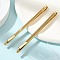 Ion Plating(IP) 304 Stainless Steel Hair Bobby Pins, Hair Accessories for Women Girls, Real 18K Gold Plated, 60.5x2x2mm