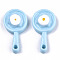 Opaque Resin Pendants, Imitation Food, Pan, Light Blue, 26x14x5~6mm, Hole: 1.8mm