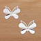 Alloy Cabochons, Butterfly, Silver, 21x26mm