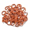 Zinc Alloy Open Jump Rings, Round Ring, Chocolate, 18 Gauge, 8x1mm, Inner Diameter: 6mm