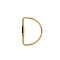 Brass Screw Carabiner Lock Charms, D-Shaped, Raw(Unplated), 65x43x3mm