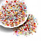 Glass Seed Beads, Imitation Cat Eye, Round, Mixed Color, 4x3~3.5mm, Hole: 1.2~1.5mm, about 6920pcs/pound