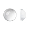 Transparent Half Round Glass Cabochons, Clear, 14~15x7~8mm