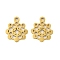 Ion Plating(IP) 304 Stainless Steel Charms, Laser Cut, Planet Charm, Golden, 14x12x1mm, Hole: 1.6mm