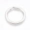 Alloy Split Key Rings, Keychain Clasp Findings, Platinum, 28x2mm, Inner Diameter: 22mm