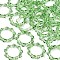 Transparent Acrylic Finger Rings, Sun, Lime Green, US Size 8(18.1mm)