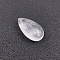 Natural Quartz Crystal Pendants, Teadrop Charms, 25x15~18x7~8mm, Hole: 1.2mm
