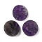 Natural Amethyst Cabochons, Flat Round, 25x7~10.5mm