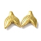304 Stainless Steel Beads, Fishtail, Golden, 15x13x5mm, Hole: 1.6mm