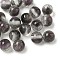 Two Tone Resin Beads, Round, with Glitter Powder, Black, 8mm, Hole: 1.8mm