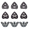 18Pcs 3 Style Halloween Printed Opaque Acrylic Pendants, Heart/Butterfly Charms, Mixed Patterns, 32.5~42.5x40.5~50.5x2.4~2.7mm, Hole: 1.6~1.8mm, 6pcs/style