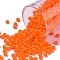 TOHO Round Seed Beads, Japanese Seed Beads, (50AF) Matte Opaque Bright Orange, 8/0, 3mm, Hole: 1mm, about 222pcs/10g