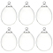 SUNNYCLUE 10Pcs Hollow Glass Charm Bulk Empty Charms Alloy Bead Caps Clear Transparent Tear Drop Waterdrop Ball Globe Bubble Cover Vials Dangle Charm for Jewelry Making Charms Earring DIY Crafts Gifts