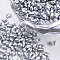 Glass Seed Beads, Baking Varnish, Opaque Colours, For Nail Art Decoration, No Hole/Undrilled, Chip, Silver, 1.5~3.5x1~2x1~2mm, about 450g/bag
