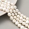 Natural Cultured Freshwater Pearl Beads Strands, Two Sides Polished, PapayaWhip, 8~9mm, Hole: 0.5mm, about 23pcs/strand, 6.89''(17.5cm)