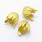 Brass Bead Caps, Lead Free & Cadmium Free & Nickel Free, Flower, Raw(Unplated), 21.5x16.5mm, Hole: 2.5mm