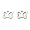 Non-Tarnish 201 Stainless Steel Charms, Laser Cut, Hollow, Butterfly, Stainless Steel Color, 10x8.5x1mm, Hole: 1.4mm