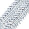 Electroplate Glass Beads Strands, Triangle, Light Blue, 9x15.5~16x2.8~3mm, Hole: 1mm, about 119~131pcs/strand, 24.21''~24.41''(61.5~62cm)