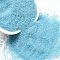 Luminous Glow in the Dark Transparent Mini Glass Round Beads, No Hole/Undrilled, Micro Beads for Nail Art, Light Sky Blue, 0.6~0.8mm