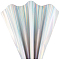 Laser Imitation Leather Fabric, Clothing Accessories, White, 135x30x0.06cm