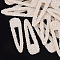 Non Woven Fabric Costume Accessories, with Plastic and Resin Rhinestones, Hair Findings Accessories, Teardrop, Bisque, 82x25x3.5mm