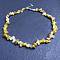 Natural Topaz Jade Chip Beaded Necklaces for Women, 16.93 inch(43cm)