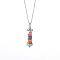 Shell Chip Wishing Bottle Cone Love Glass Pendant Necklaces