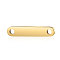 Ion Plating(IP) 304 Stainless Steel Links/Connectors, Oval, Golden, 15x3x1.7mm, Hole: 1.4mm