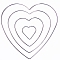 Iron Hoops, Macrame Ring, for Crafts and Woven Net/Web with Feather Supplies, Heart, 50mm
