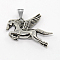 Retro Men's 304 Stainless Steel Big Pegasus Pendants, Antique Silver, 48x47x9mm, Hole: 8x5mm