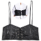 1Pc PU Leather Waist Belt Harness, Gothic Underbust, Punk Style Corset for Women, Black, 31-7/8 inch(81cm)