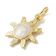 Подвески из латуни с покрытием из эмали KK-K392-50G-02-2