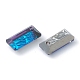 Подвески из тисненого стекла со стразами GLAA-J101-07A-001BB-3