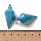 Синтетические бирюзовые подвески G-Z055-02P-15-3