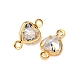 Латунные подвески из прозрачного кубического циркония KK-Z121-06G-03-2