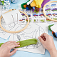 Набор для валяния игл с цветочной подвеской для начинающих DIY-WH0304-983-3