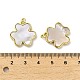 Латунные подвески из ракушек KK-K365-08A-G-3