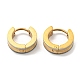 Серьги-кольца из нержавеющей стали 304 с текстурой EJEW-P230-01A-G01-2