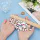 1шт аппликации из латуни со стразами DIY-FG0005-52A-3