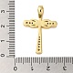 Подвески из латуни и прозрачного циркония с покрытием стойки KK-S372-23G-3
