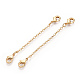 Удлинитель цепи из латуни KK-ZX024-37G-C-2