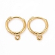 Фурнитура для сережек из экологически чистой латуни KK-D075-07G-RS-1
