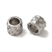 Европейские бусины из нержавеющей стали 304 STAS-K285-24P