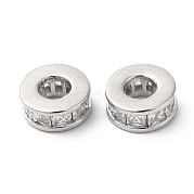 Латунные микро проложить кубического циркония бусы KK-P234-41P