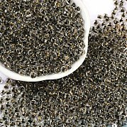 Прозрачные внутри цветные стеклянные бусины SEED-A032-04M