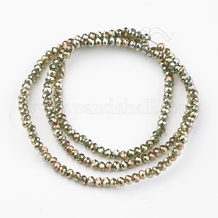 Гальванические стеклянные бусины EGLA-G014-2mm-FR-B08-1