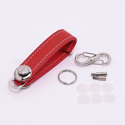 Брелок из искусственной кожи KEYC-WH0018-30C-1