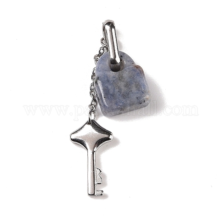 Натуральные синие пятна яшмы подвески G-B027-03C-1