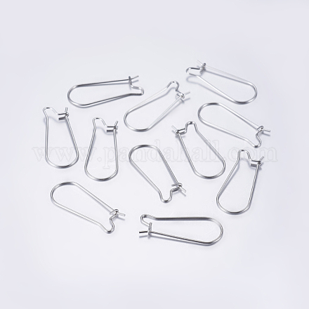 Серьги-кольца из нержавеющей стали 304 STAS-L198-15A-P-1